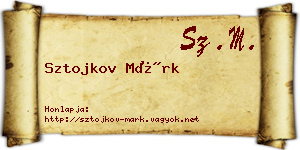 Sztojkov Márk névjegykártya